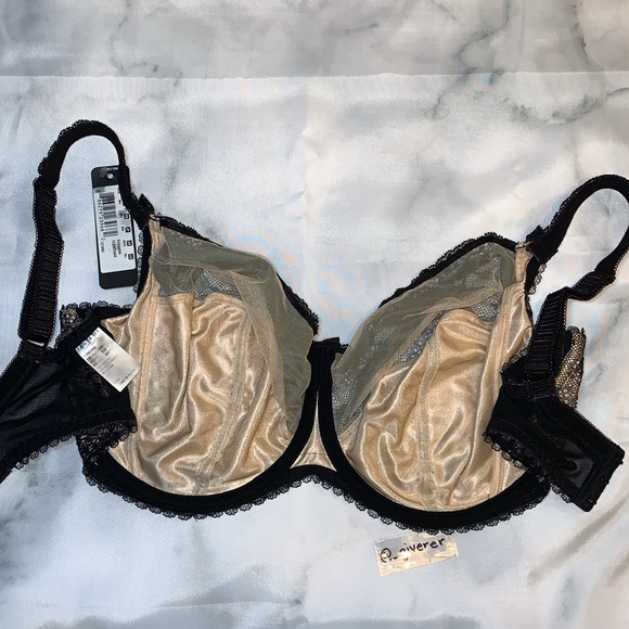 36J Fantasie Susanna Side Support Black Nude Bra - Picture 9 of 14